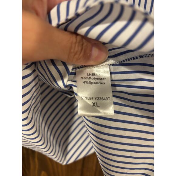 Tuckernuck Pomander Place Blue Stripe Rae Blouse XL - Picture 8 of 8